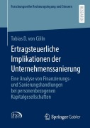 Cover-Bild zum Titel 'Ertragsteuerliche Implikationen der Unternehmenssanierung' von 'Tobias D. von Cölln'