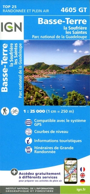 Basse Terre - Les Saintes - La Désirades 1:25 000 - 