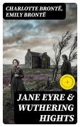 Cover-Bild zum Titel 'Jane Eyre & Wuthering Hights' von 'Charlotte Brontë, Emily Brontë'