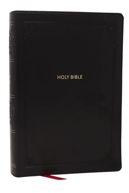KJV Giant Print End-Of-Verse Reference Bible, Black Leathersoft, Red Letter, Comfort Print - Thomas Nelson