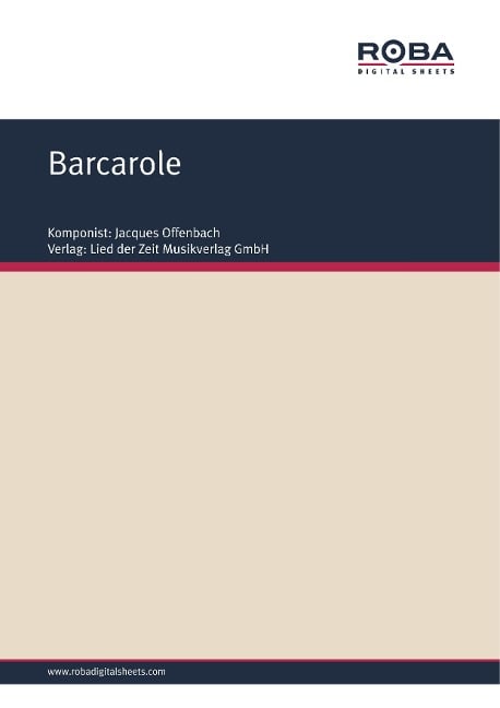 Barcarole - Jacques Offenbach, Hans Bath