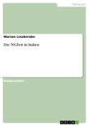 Cover-Bild zum Titel 'Die NS-Zeit in Italien' von 'Mariam Losaberidze'