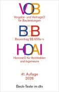 Cover-Bild zum Titel 'VOB / BGB  / HOAI' von ''