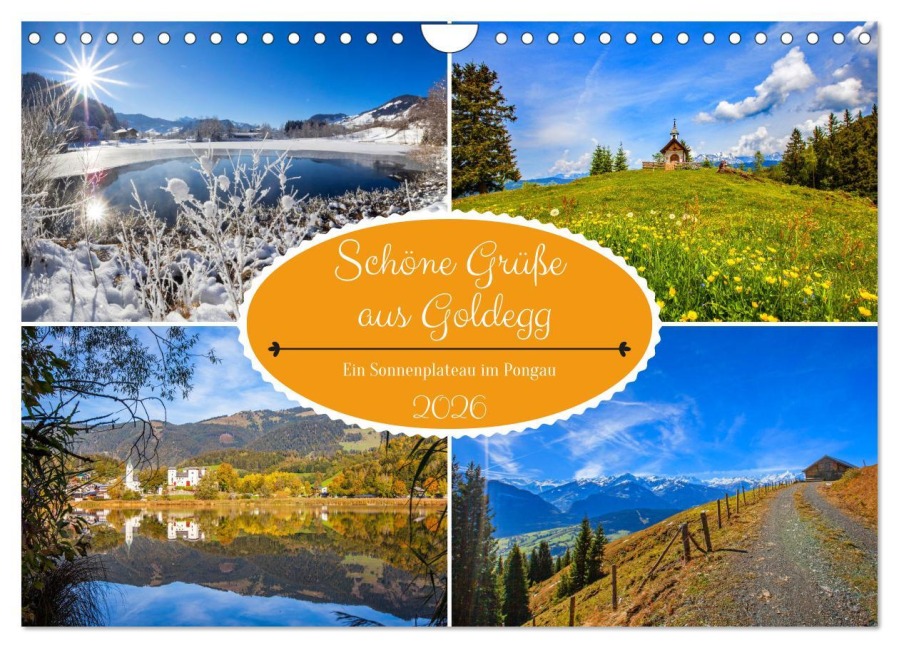 Schöne Grüße aus Goldegg (Wandkalender 2026 DIN A4 quer), CALVENDO Monatskalender - Christa Kramer