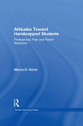 Cover-Bild zum Titel 'Attitudes Toward Handicapped Students' von 'Marcia D. Horne'