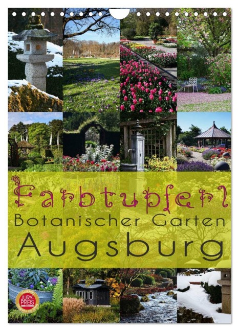 Farbtupferl - Botanischer Garten Augsburg (Wandkalender 2026 DIN A4 hoch), CALVENDO Monatskalender - Martina Cross