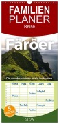 Cover-Bild zum Titel 'Familienplaner 2026 - Färöer - Die wunderschönen Inseln im Norden. mit 5 Spalten (Wandkalender, 21 x 45 cm) CALVENDO' von 'M. Scott'