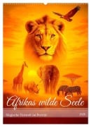 Cover-Bild zum Titel 'Afrikas wilde Seele - Magische Tierwelt im Porträt (Wandkalender 2026 DIN A2 hoch), CALVENDO Monatskalender' von 'Anja Frost'