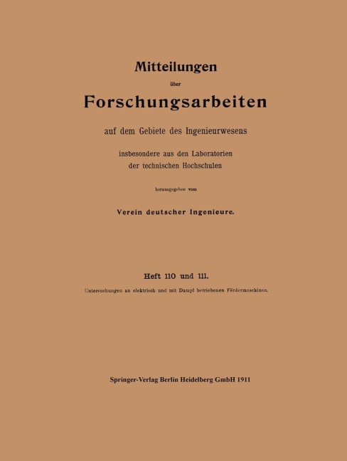 Mitteilungen über Forschungsarbeiten - 