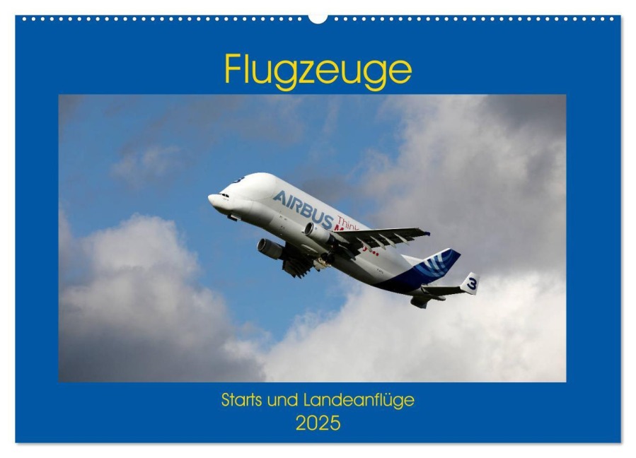 Flugzeuge - Starts und Landeanflüge (Wandkalender 2025 DIN A2 quer), CALVENDO Monatskalender - Frank Gayde