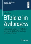 Cover-Bild zum Titel 'Effizienz im Zivilprozess' von 'Tobias Duhe'