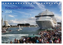 Cover-Bild zum Titel 'Kreuzfahrt erleben (Tischkalender 2026 DIN A5 quer), CALVENDO Monatskalender' von 'udoHORN udoHORN'
