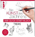Cover-Bild zum Titel 'Die Kunst des Zeichnens Tiere. Der Quick-Start-Block' von 'Frechverlag'