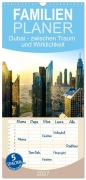 Cover-Bild zum Titel 'Familienplaner 2027 - Dubai - zwischen Traum und Wirklichkeit mit 5 Spalten (Wandkalender, 21 x 45 cm) CALVENDO' von 'Klaus Ruttloff'
