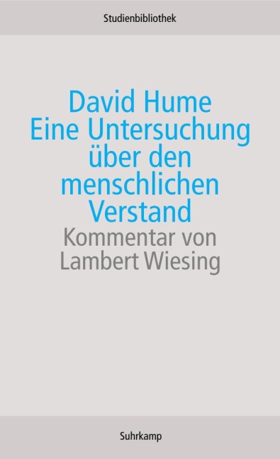 Eine Untersuchung über den menschlichen Verstand - David Hume