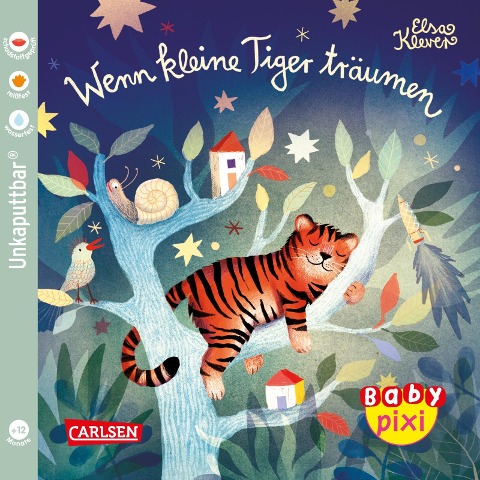 Baby Pixi (unkaputtbar) 94: VE 5 Wenn kleine Tiger träumen (5 Exemplare) - Elsa Klever