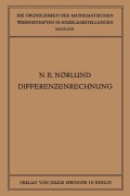 Cover-Bild zum Titel 'Vorlesungen über Differenzenrechnung' von 'Niels Erik Nörlund'