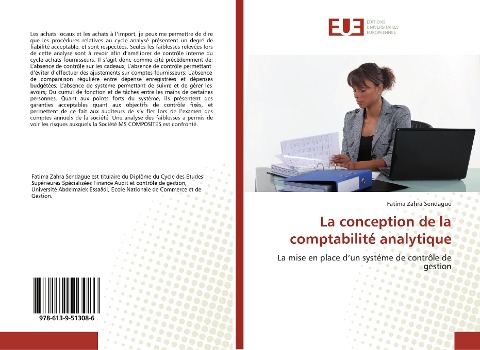 La conception de la comptabilité analytique - Fatima Zahra Sendague