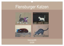 Cover-Bild zum Titel 'Flensburger Katzen (Wandkalender 2026 DIN A2 quer), CALVENDO Monatskalender' von 'Martina Busch'