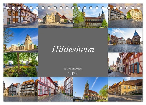 Hildesheim Impressionen (Tischkalender 2025 DIN A5 quer), CALVENDO Monatskalender - Dirk Meutzner