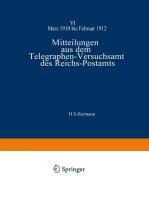 Mitteilungen aus dem Telegraphen-Versuchsamt des Reichs-Postamts - Strecke Strecker