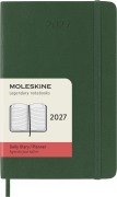 Cover-Bild zum Titel 'Moleskine 12 Monate Tageskalender 2027, Pocket/A6, 1 Tag = 1 Seite, Weicher Einband, Myrtengrün' von ''