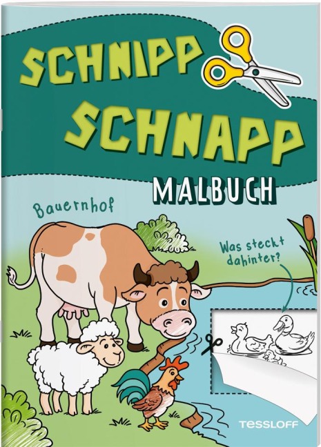 Schnipp Schnapp Malbuch. Bauernhof. Was steckt dahinter? - 