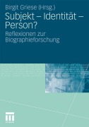 Cover-Bild zum Titel 'Subjekt - Identität - Person?' von ''