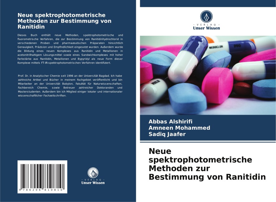 Neue spektrophotometrische Methoden zur Bestimmung von Ranitidin - Abbas Alshirifi, Amneen Mohammed, Sadiq Jaafer