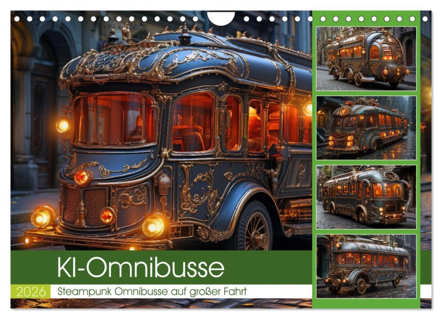 KI-Omnibusse (Wandkalender 2026 DIN A4 quer), CALVENDO Monatskalender - Steffen Gierok-Latniak