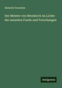 Cover-Bild zum Titel 'Der Meister von Messkirch im Lichte der neuesten Funde und Forschungen' von 'Heinrich Feurstein'