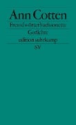 Cover-Bild zum Titel 'Fremdwörterbuchsonette' von 'Ann Cotten'