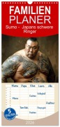 Cover-Bild zum Titel 'Familienplaner 2026 - Sumo - Japans schwere Ringer mit 5 Spalten (Wandkalender, 21 x 45 cm) CALVENDO' von 'Liselotte Brunner-Klaus'