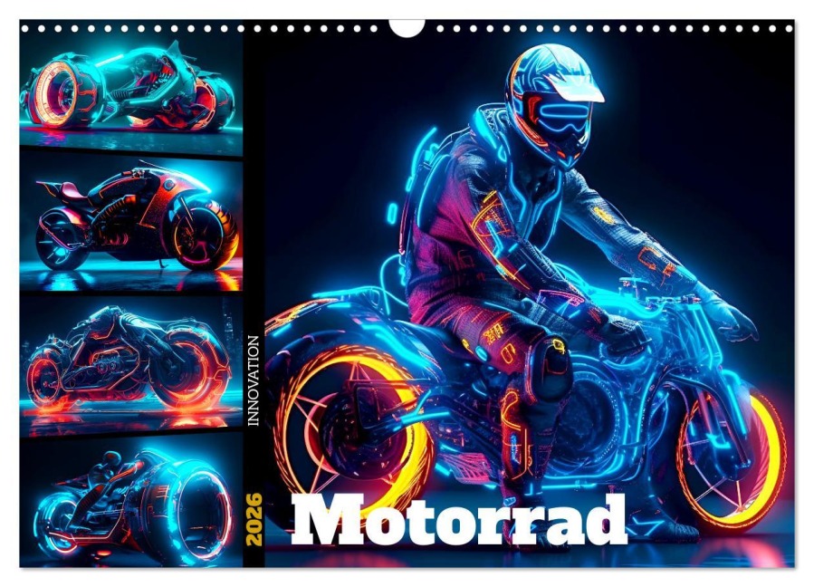 Motorrad Innovation (Wandkalender 2026 DIN A3 quer), CALVENDO Monatskalender - Monika Altenburger