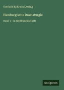 Cover-Bild zum Titel 'Hamburgische Dramaturgie' von 'Gotthold Ephraim Lessing'