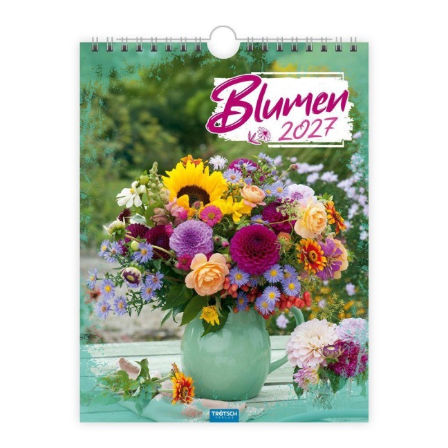 TRÖTSCH - Notizkalender zum Hängen Blumen 2027 - 