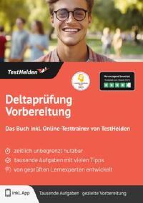 Deltaprüfung Vorbereitung: Das Buch inkl. Online-Testtrainer von TestHelden - 