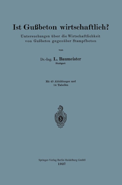 Ist Gußbeton wirtschaftlich? - Ludwig Baumeister