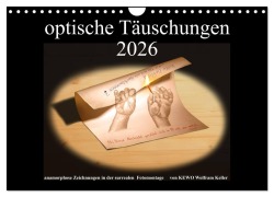 Cover-Bild zum Titel 'optische Täuschungen 2026 (Wandkalender 2026 DIN A4 quer), CALVENDO Monatskalender' von 'Kewo Wolfram Keller'