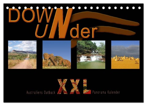 Down Under - Australiens Outback XXL (Tischkalender 2025 DIN A5 quer), CALVENDO Monatskalender - Andrea Redecker