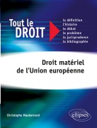 Cover-Bild zum Titel 'Droit matériel de l'Union européenne' von 'Christophe Maubernard'