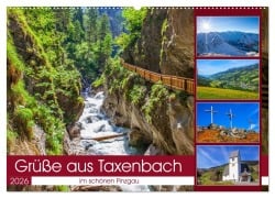 Cover-Bild zum Titel 'Schöne Grüße aus Taxenbach (Wandkalender 2026 DIN A2 quer), CALVENDO Monatskalender' von 'Christa Kramer'
