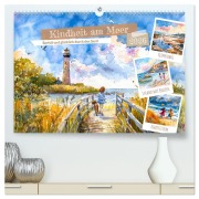 Cover-Bild zum Titel 'Kindheit am Meer - Barfuß und glücklich durch den Sand (hochwertiger Premium Wandkalender 2026 DIN A2 quer), Kunstdruck in Hochglanz' von 'Anja Frost'