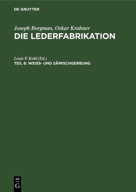 Weiss- und Sämischgerbung - 