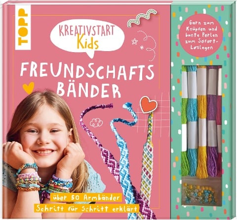 Kreativstart Kids Freundschaftsbänder. Anleitungsbuch und Material - Frechverlag