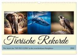 Cover-Bild zum Titel 'Tierische Rekorde (Wandkalender 2026 DIN A3 quer), CALVENDO Monatskalender' von 'Claudia Kleemann'