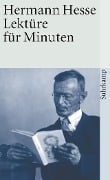 Cover-Bild zum Titel 'Lektüre für Minuten' von 'Hermann Hesse'
