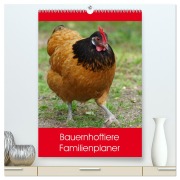 Bauernhoftiere Familienplaner (hochwertiger Premium Wandkalender 2025 DIN A2 hoch), Kunstdruck in Hochglanz - Kattobello Kattobello