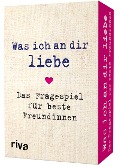 Cover-Bild zum Titel 'Was ich an dir liebe - Das Fragespiel für beste Freundinnen' von 'Alexandra Reinwarth'
