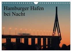 Cover-Bild zum Titel 'Hamburger Hafen bei Nacht (Wandkalender 2026 DIN A4 quer), CALVENDO Monatskalender' von 'Jens Kling'